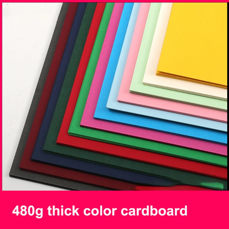 480gms Color Hard Cardboard Thick Handmade Paper Thick Colored Paper A4