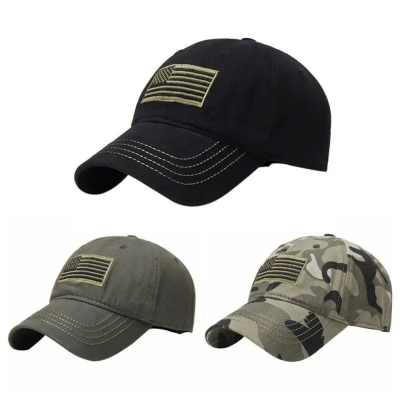 Flag Patch Hat Men Casual Baseball Cap Military Tactical Army Camo US Trucker Camouflage Outdoor Operator Detachable | Аксессуары для
