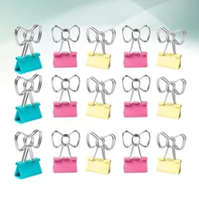Clips pour documents précis, 1 ensemble/20 pièces, belle forme, Design, décoration, Clips pour dossiers de bureau (couleur aléatoire)