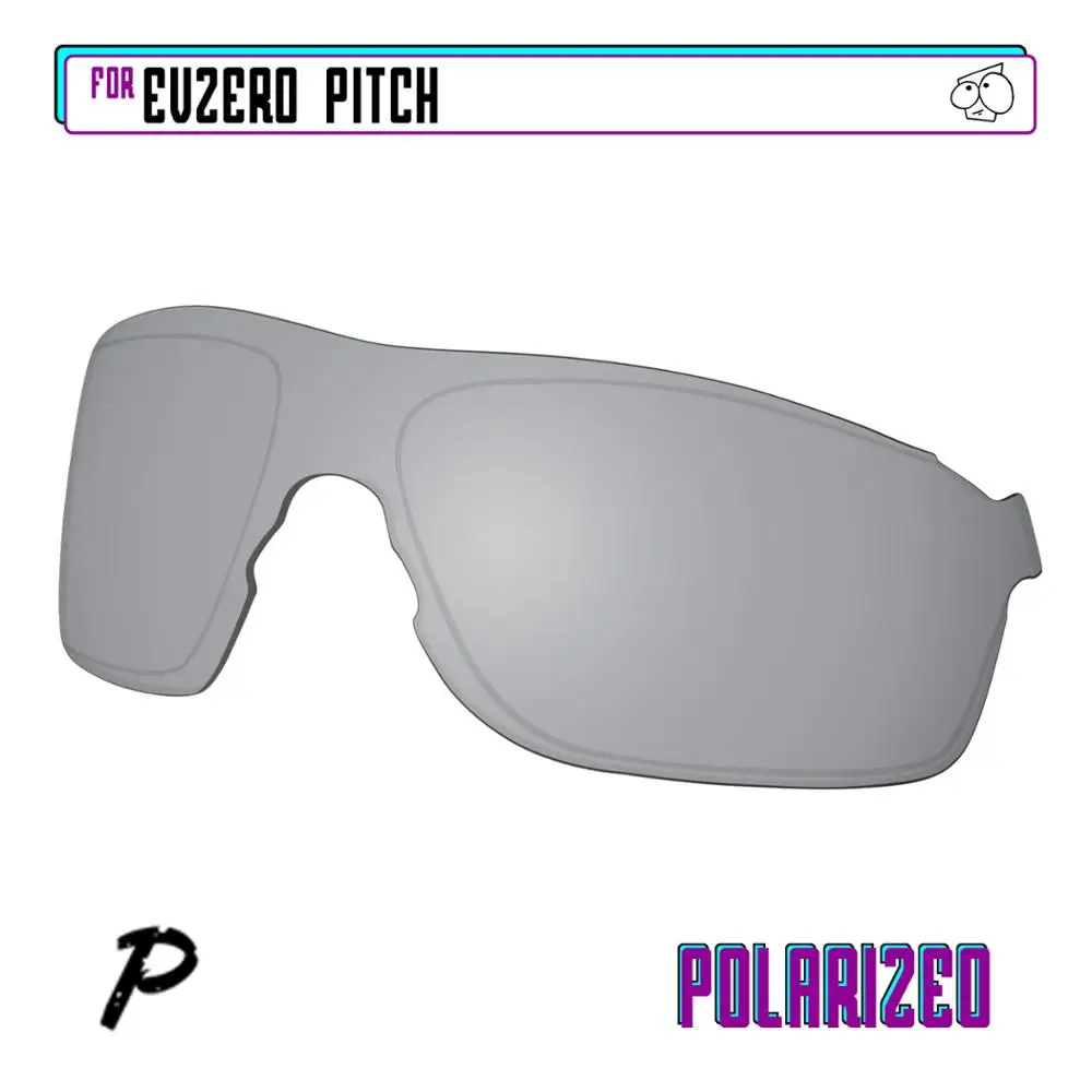 

EZReplace Polarized Replacement Lenses for - Oakley EVZero Pitch Sunglasses - Silver P