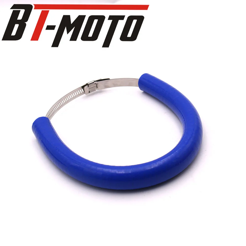 Мотоцикл выхлопной трубы защиты Защитная крышка для HONDA CR250R CR500R CRF250R CRF250X CRF250L XR250R 250-600CC - Цвет: C blue