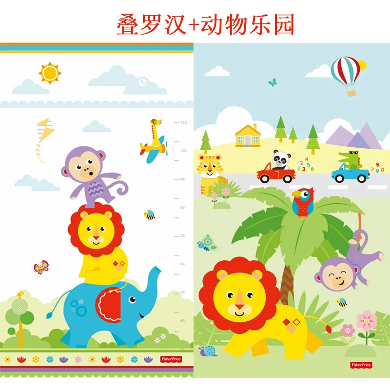 FISHER-PRICE новые продукты XPe складной коврик для ползающего ребенка коврик игрушка складной Поролоновый напольный коврик двухсторонний складной коврик