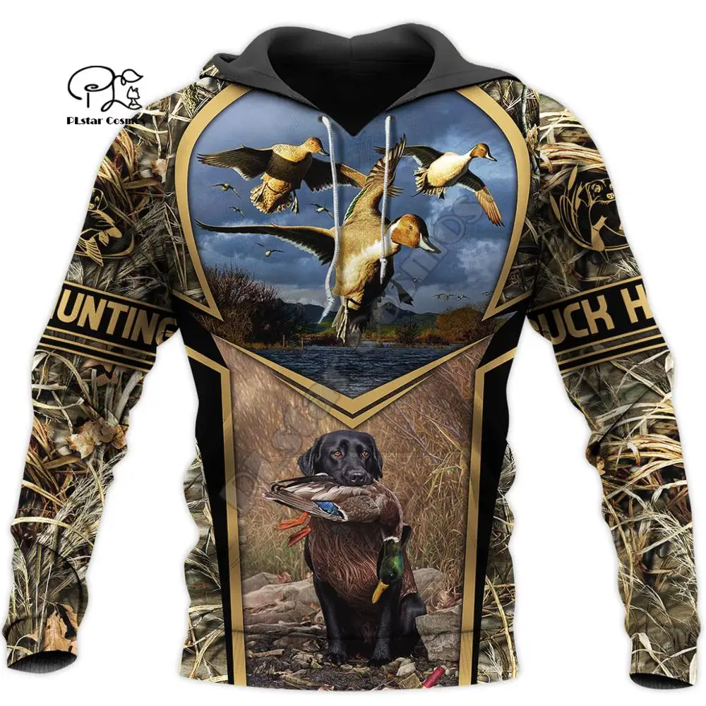 NewBrand Newest Duck Hunting Animal Hunter Art Camo Tattoo Funny Casual Tracksuit Pullover Harajuku 3DPrint Men/Women Hoodies D7