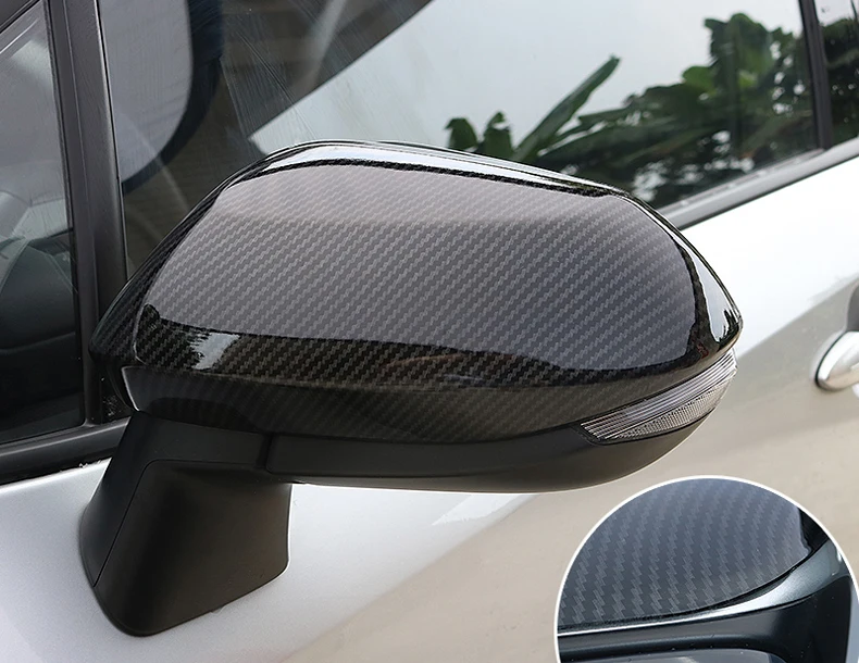 Автомобильный Стайлинг, зеркало заднего вида из углеродного волокна, декоративная раковина, наклейка, рамка, Накладка для TOYOTA Corolla, автомобильные аксессуары
