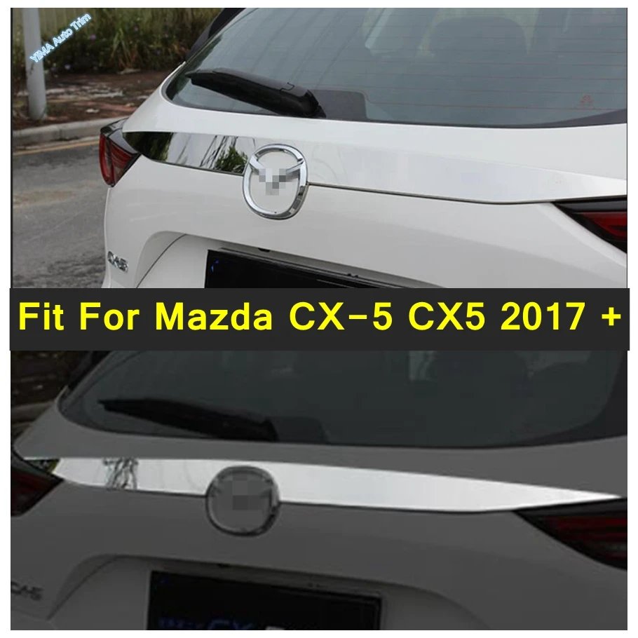 

Rear Trunk Lid Tailgate Door Handle Cover Trim Molding Stainless Steel Exterior Parts Accessories For Mazda CX-5 CX5 2017 - 2022