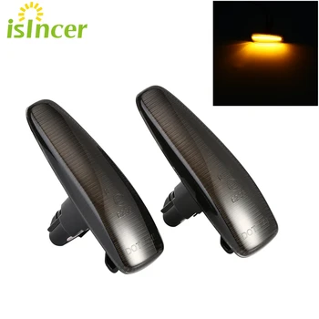 

2pcs For Mistubish Lancer EVO X Amber LED Fender Side Marker Turn Signal Lights Yellow 8351A001 Smoke LED Light