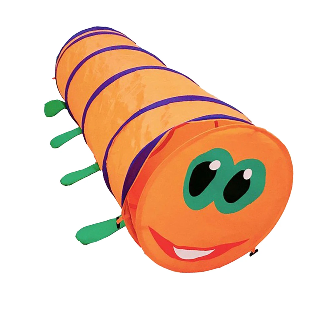 Portable Crawl Tunnel Caterpillar Play Tent Toy for Kids Toddlers Infants Indoor and Outdoors, 5 Foot Long