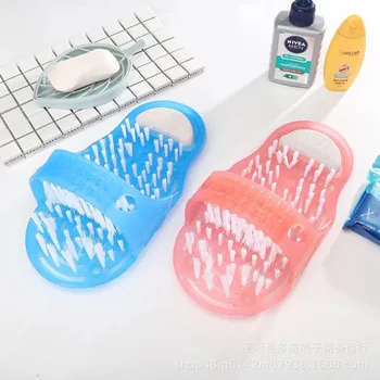 

New Foot Care Tool Shower Feet Foot Cleaner Scrubber Washer Brush Massage Feet Washbrush Skin Massager Relax For Feet Bathroom