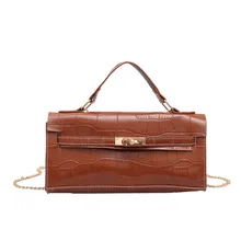 Благородная сумка, женская сумка, сумка на плечо, сумка на цепочке, сумка для девушек с узором «крокодиловая кожа», женская сумка-мессенджер, квадратная сумка, женские ретро сумки