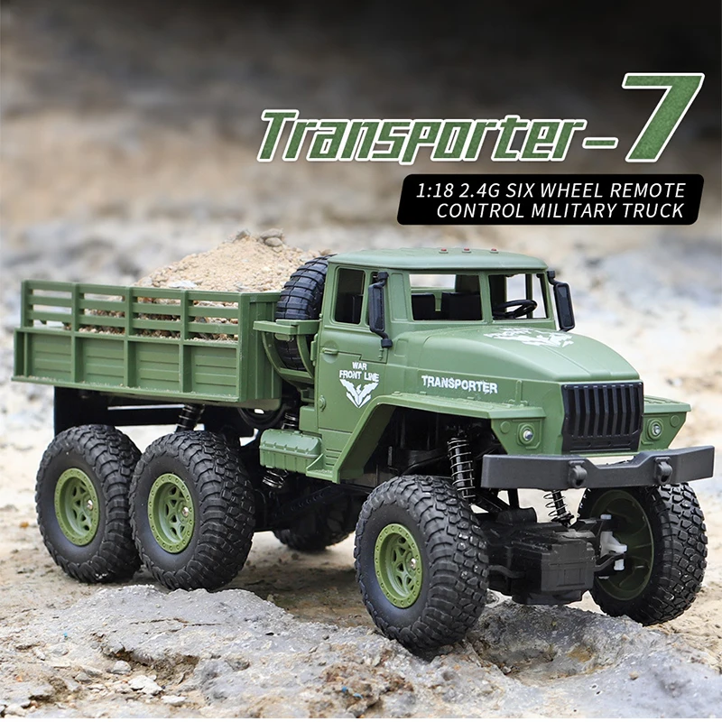Q68 Green RC 1:18 2,4G шесть-пультом дистанционного управления военный автомобиль внедорожник четырёхколёсный вагончик с диск моделирование военная модель детских игрушек - Цвет: Q68 Green