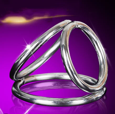 hc044Triple Cock Rings Metal lock ring  (5)_副本