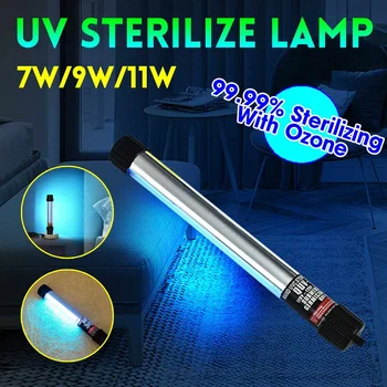 

7/9/11W Ultraviolet UVC Sterilizer Light Tube Bulb Disinfection Bactericidal Lamp Ozone Sterilizer Mites Lights USB Rechargeable