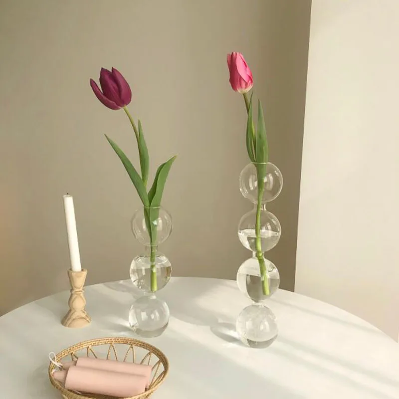 Vase En Verre Pour Décoration De Maison, Petit Vase De Fleurs, Accessoires  De Décoration De Maison, Pot De Plantes Hydroponiques Pour Mariage - Vases  - AliExpress