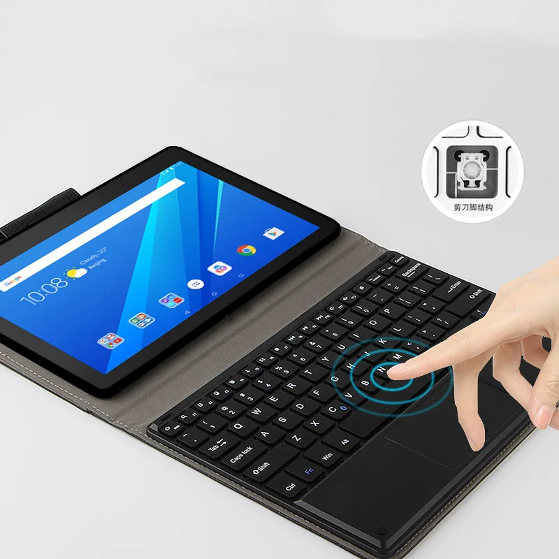 Чехол для Lenovo Tab E10 защитный чехол с Bluetooth защита клавиатуры из ПУ планшета 10 1