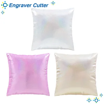 

50pcs Sublimation Blank Glitter Pillow Case Cushion Cover 15.75" x 15.75"
