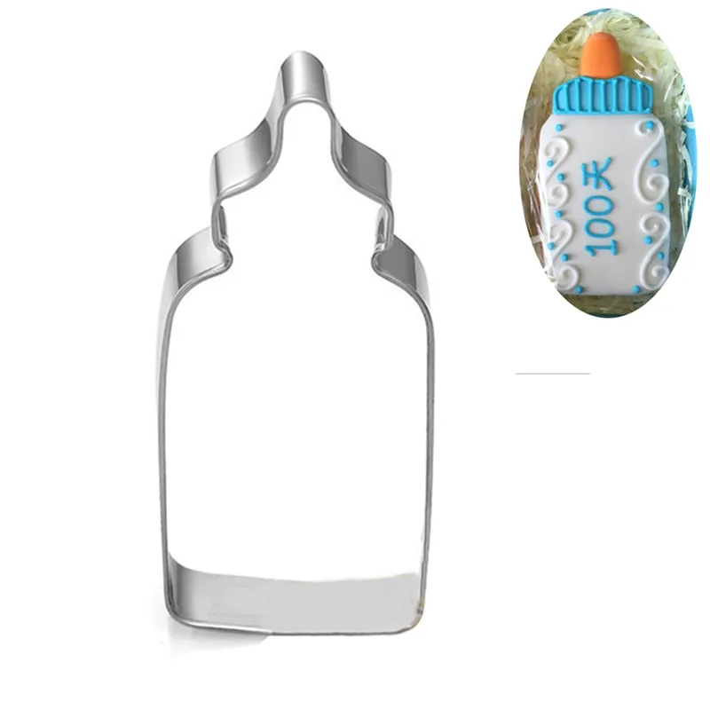 Description Picture 5 of itemDIY Baby Shower Bottle Bib Shape Biscuit Cookie Chocolate Cutter Fondant Feeding Christmas Bottle Cake Mold Pastry Kitchen Tools