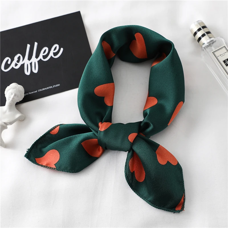 Модный женский шелковый шарф с принтом, офисные шарфы с квадратным горлом, женские повязки для волос, женские банданы, шарфы для рук - Цвет: FX-167