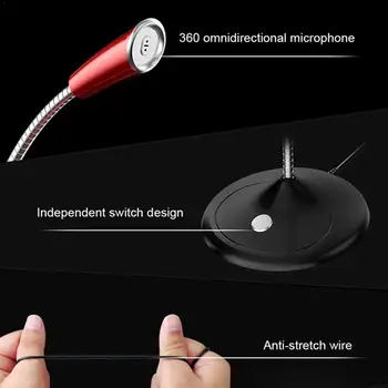 

Computer Microphone 360° Adjust freely Studio Speech USB PC Microphone Gaming Desktop Microphone Chatting Laptop B2U4