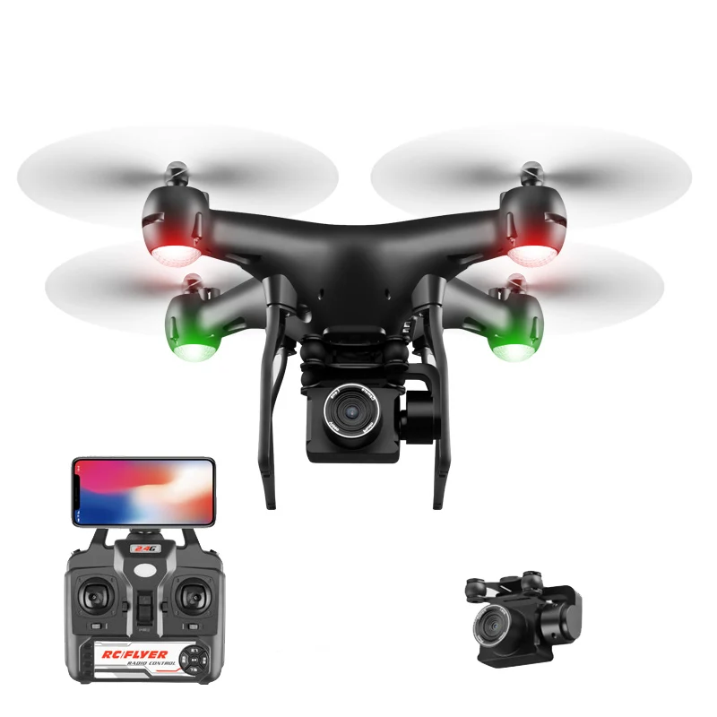 

RC Drone ESC Camera HD 5MP WIFI FPV Altitude Hold Quadcopter Dron Headless Mode Selife Drone Remote Control Helicopter Aircraft