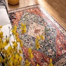 Скандинавский стиль карпы для гостиной Йога диван журнальный столик Абстрактный Коврик с геометрическим орнаментом для спальни коврик для Кабинета