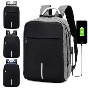 

2020 Casual Women Usb Backpack Black Men School Bags Anti-theft Bags Bike Notebook Laptop Canvas Bookbag Travel Charging Male