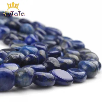

5-7mm Natural Irregular Lapis Lazuli Loose Stone Beads For Jewelry Making DIY Necklace Bracelet Ear Studs Accessories 15 Inches
