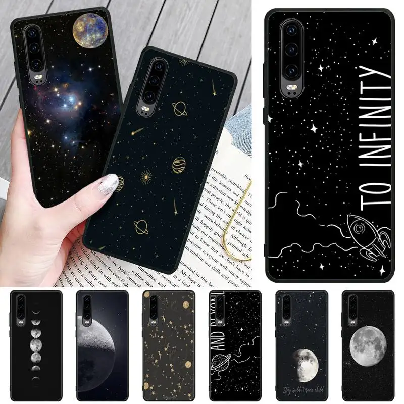 Чехол для телефона Ivits Space stars moon чехол Huawei P8 lite 2017 P9 P10 20Pro Lite Pro P30lite P Smart 2019 |