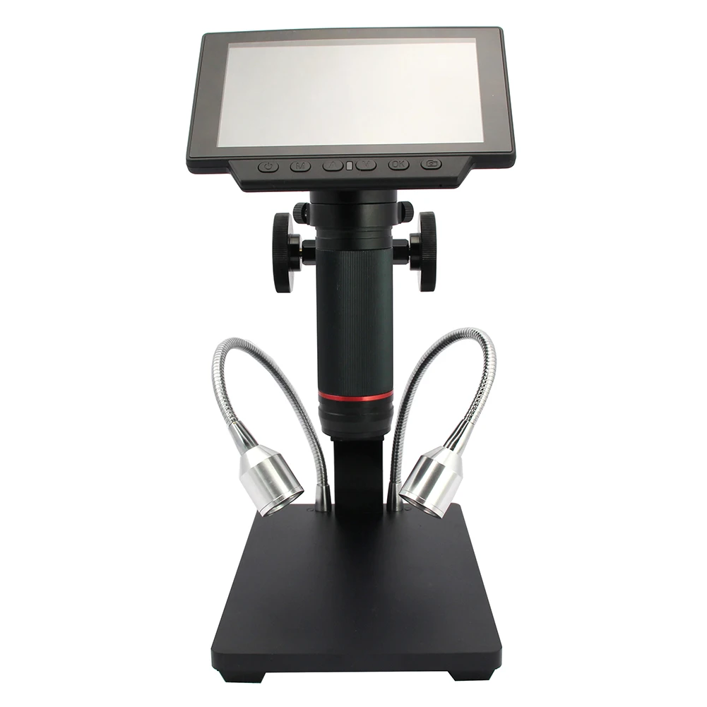 Цифровой USB/HDMI/AV микроскоп ADSM302 5 дюймов встроенный дисплей высокое расстояние объекта THT инструмент SMD измерительное программное обеспечение