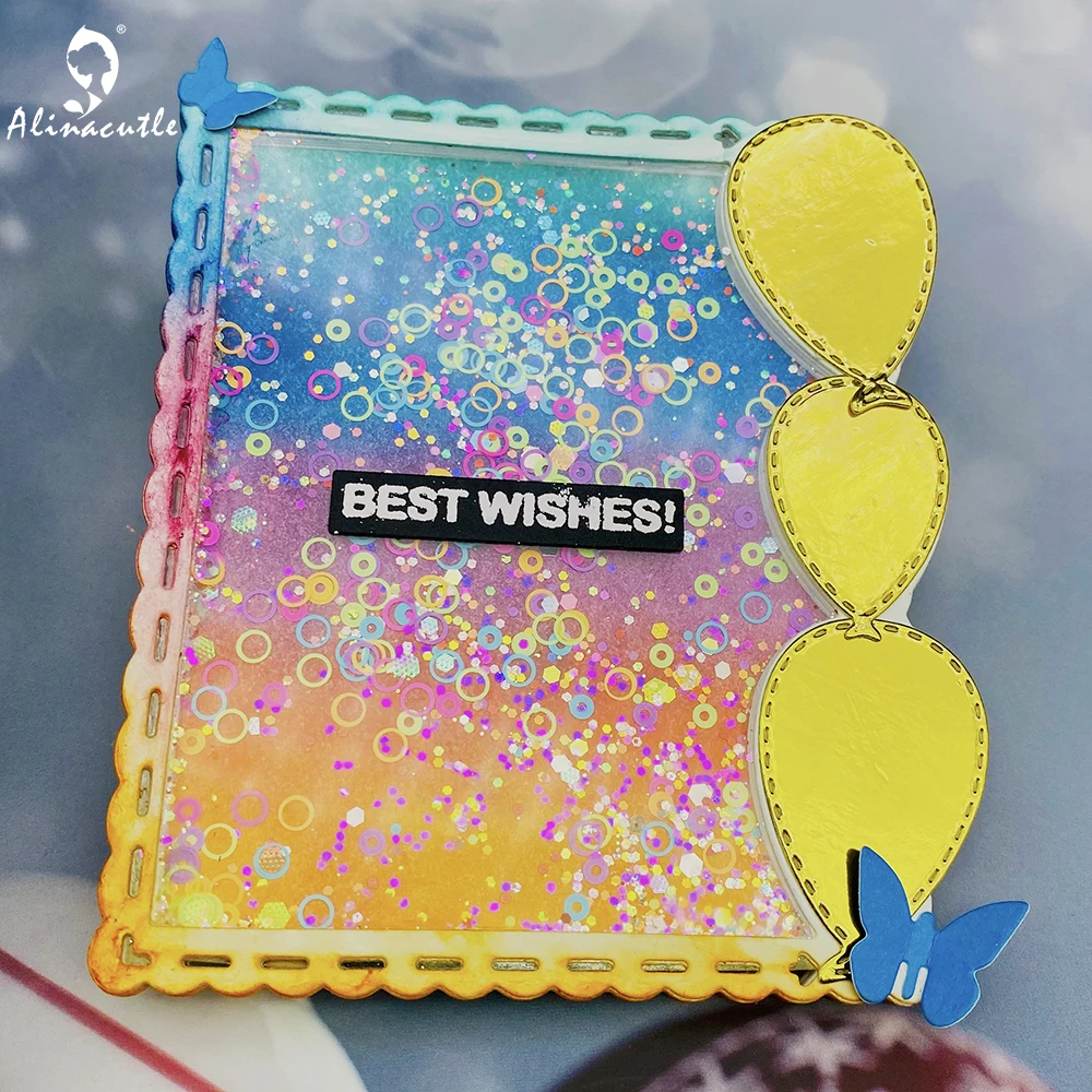 Alinacutle Metal Cutting Die Cut Balloon Butterfly Frame DIY