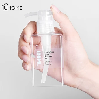 

100ml Transparent Soap Dispenser Bottle Kitchen Hand Sanitizer Bottle Cosmetics Shampoo Body Wash Lotion Bottle Outdoor Travel