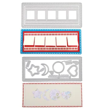 

Rectangle Slimline Lift Flaps Frames Metal Cutting Dies for DIY Scrapbooking Album Paper Cards Making Crafts 2020 New Arrival