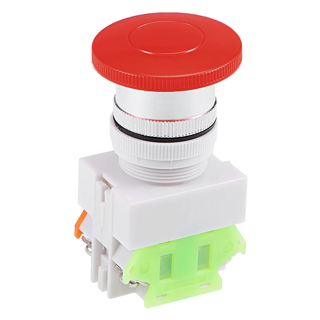 

uxcell 1-2-5pcs Push Button Switch 16mm 19mm 22mm Mushroom Latching Emergency Stop Red 1NO 1NC no Light Include