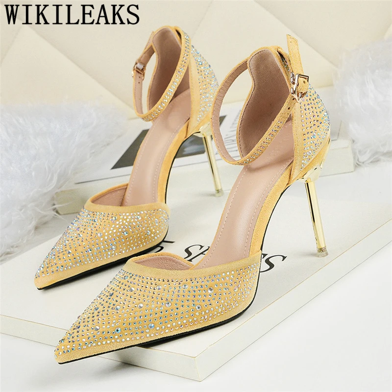 

rhinestone heels mary jane shoes pointed heels elegant shoes for woman party shoes for women zapatos de tacon buty slubne