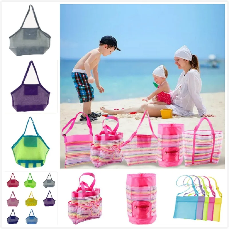 Toy Mesh Seashell-Bag Sandboxes Cross-Body Adult Kids Children 24-Styles Beach Away