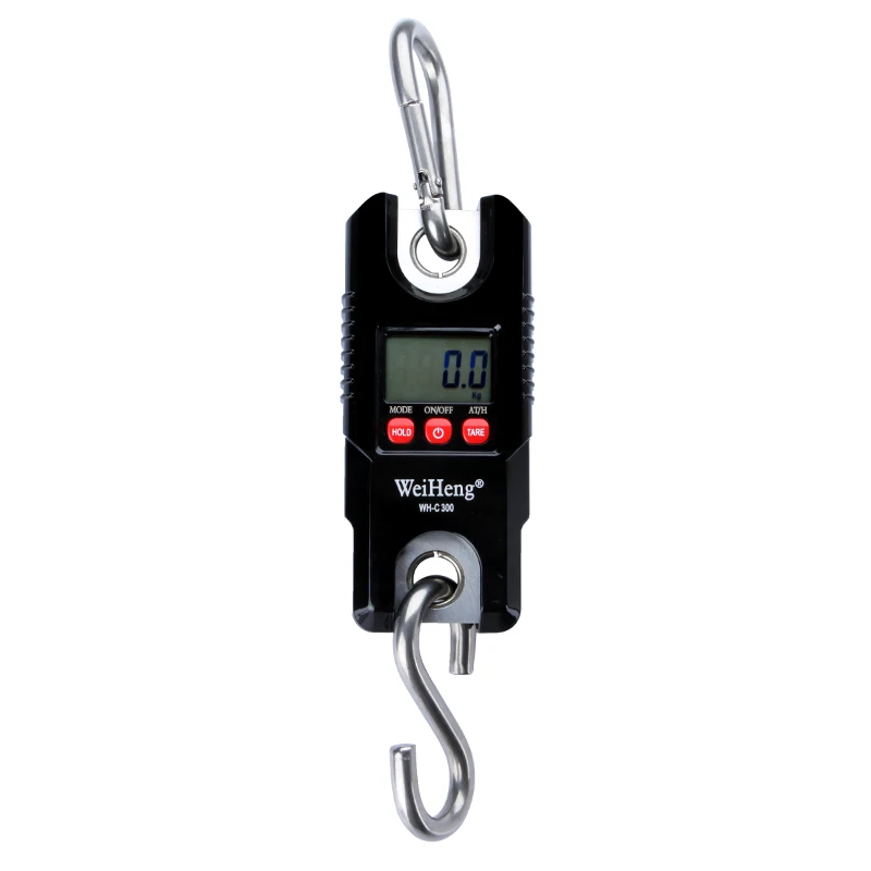 

Mini Portable Crane Scale 300kg 0.1kg LCD Display Digital Electronic Hook Hanging Scale with White Backlight