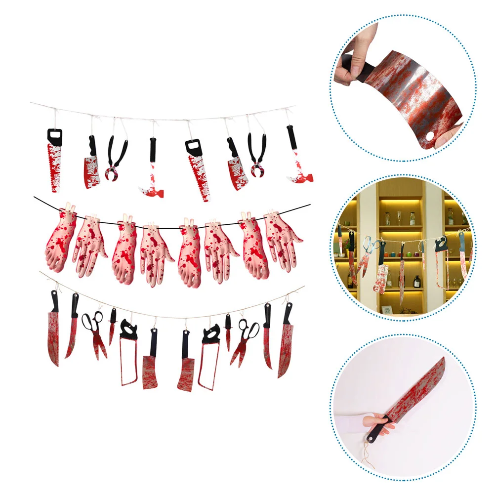 3pcs Scary Banners Household Outdoor Yard Party Horror | Дом и сад