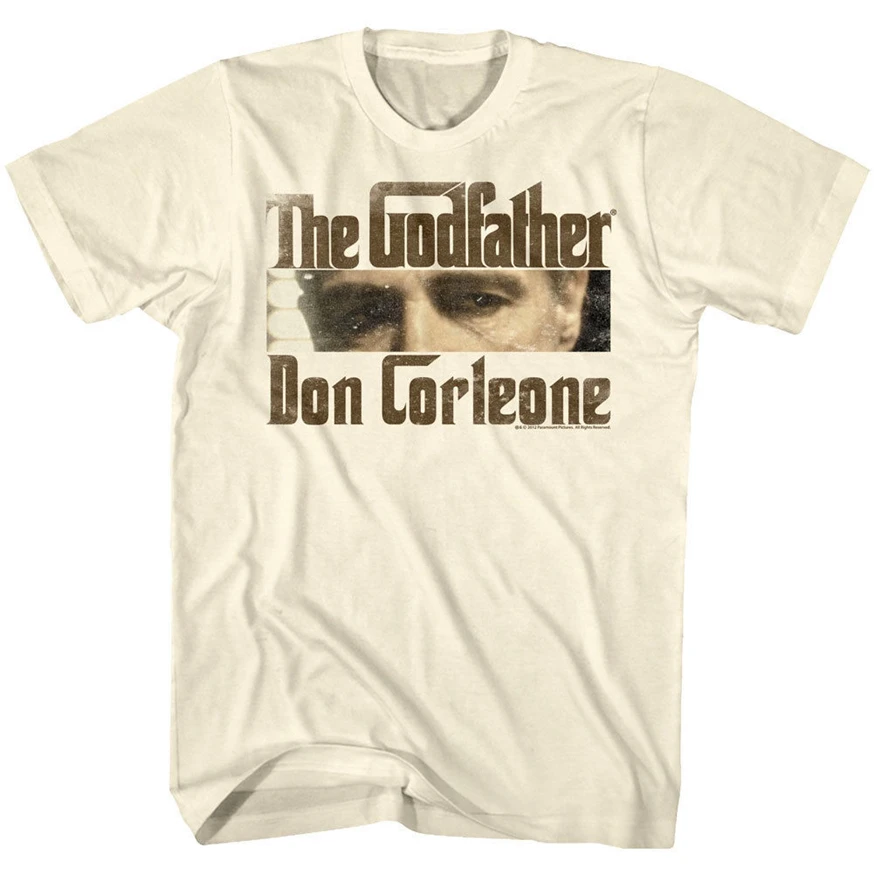 Мужская футболка Godfather Don Vito Corleone с закрывающимися глазами Brando Mafia Boss Movie M Xl 2Xl