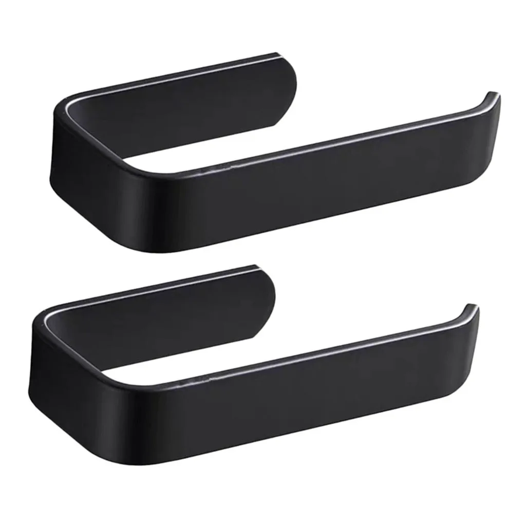 2pcs Modern Toilet Paper Holder Tissue Punch-free Adhesive Wall Mounted Kitchen Roll Tissue Roll Holder Stand 2pcs Modern Toilet Paper Holder Tissue Punch-free Adhesive Wall Mounted Kitchen Roll Tissue Roll Holder Stand