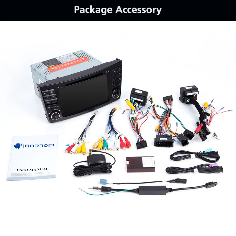 Cheap Junsun for Mercedes Benz E-class W211 E300 CLS/W219 Car Multimedia Player Radio GPS 2 din DVD 4G+64G Android 9.0 carplay DSP 5