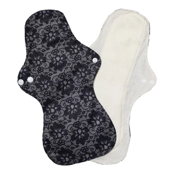 

1pc Large Size Reusable Organic Bamboo Cloth Washable Menstrual Pad Mama Sanitary Towel Pads