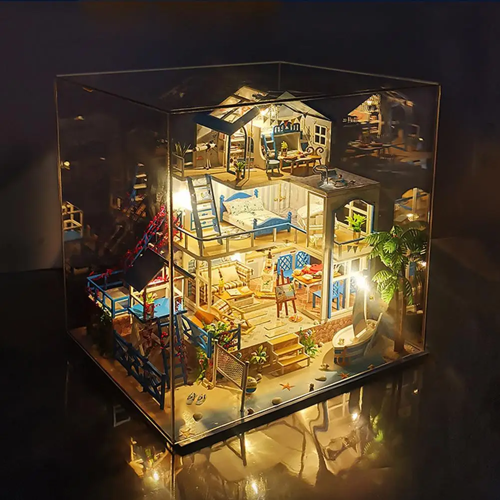 2020 Новый DIY кукольный домик интересный 3D Сборка бытовой креативный набор