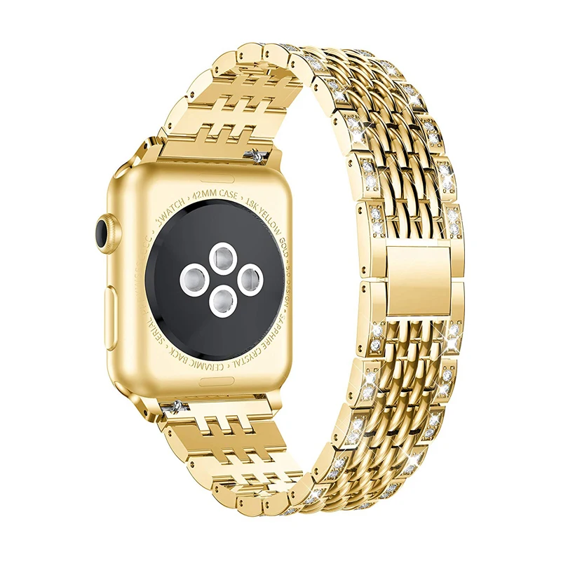 Браслет из нержавеющей стали для Apple watch 5/4/3/2/1/40/38/44/42 мм | Наручные часы