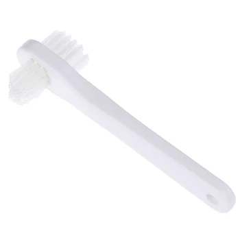

1 PCS T-shape Denture Cleaning Brush Multi-Layered Bristles False Teeth Brush Oral Care Tool Bristles & Ergonomic Plastic Handle