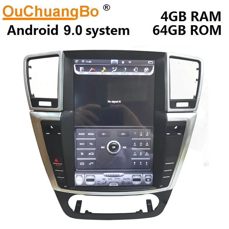Ouchuangbo tesla стильное автомобильное радио gps Мультимедиа для PX6 12 1 дюймов Benz ML ML550 GL