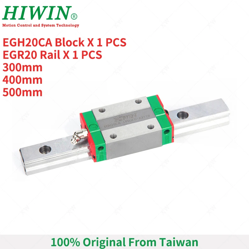 

Free Shipping HIWIN EGH20CA slide block carriages with 300mm 400mm 500mm linear guide rail EGR20 for CNC partsLinear Guides
