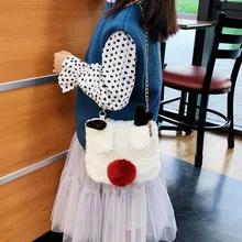 Мать и дочь с принтом оленя декоративный, плюшевый сумка Повседневное цепи сумка Bolsa Feminina сумки через плечо для Для женщин; Прямая поставка