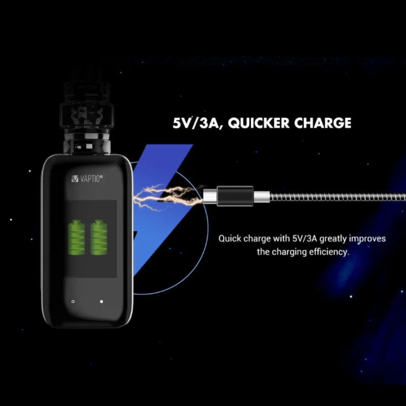 Электронная сигарета Vaptio 100% оригинал набор для вейпа с модным дисплеем 220 Вт 2