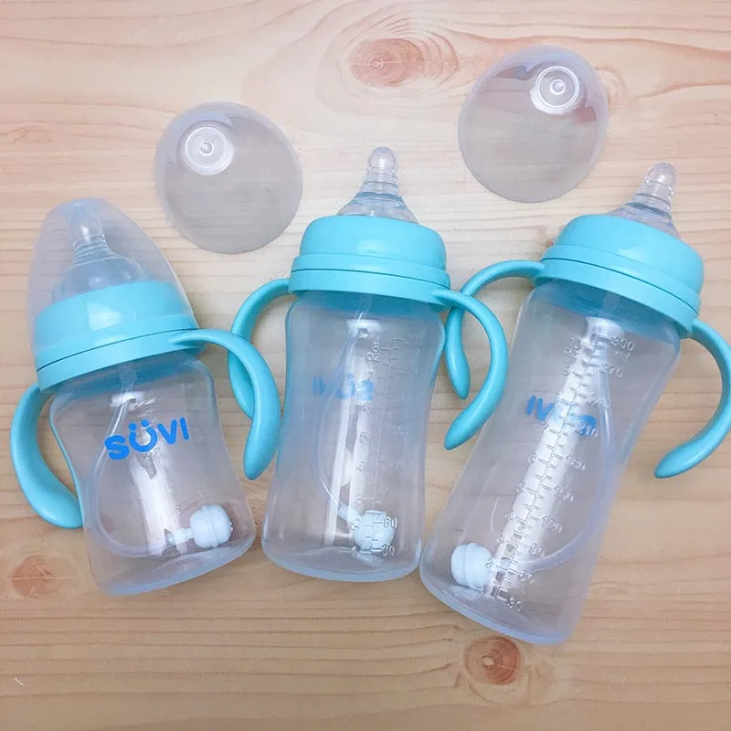 Противоскользящая BPA бутылочка для новорожденных грудного вскармливания молочный фруктовый сок Вода Кормление широкий рот соска напиток PP бутылки