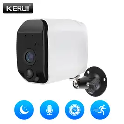 KERUI H.264 Открытый Беспроводной 1080P 2MP Full HD 2,4G WiFi IP камера Внутренняя безопасность жилища наблюдения IR-CUT 18650 батарея камера