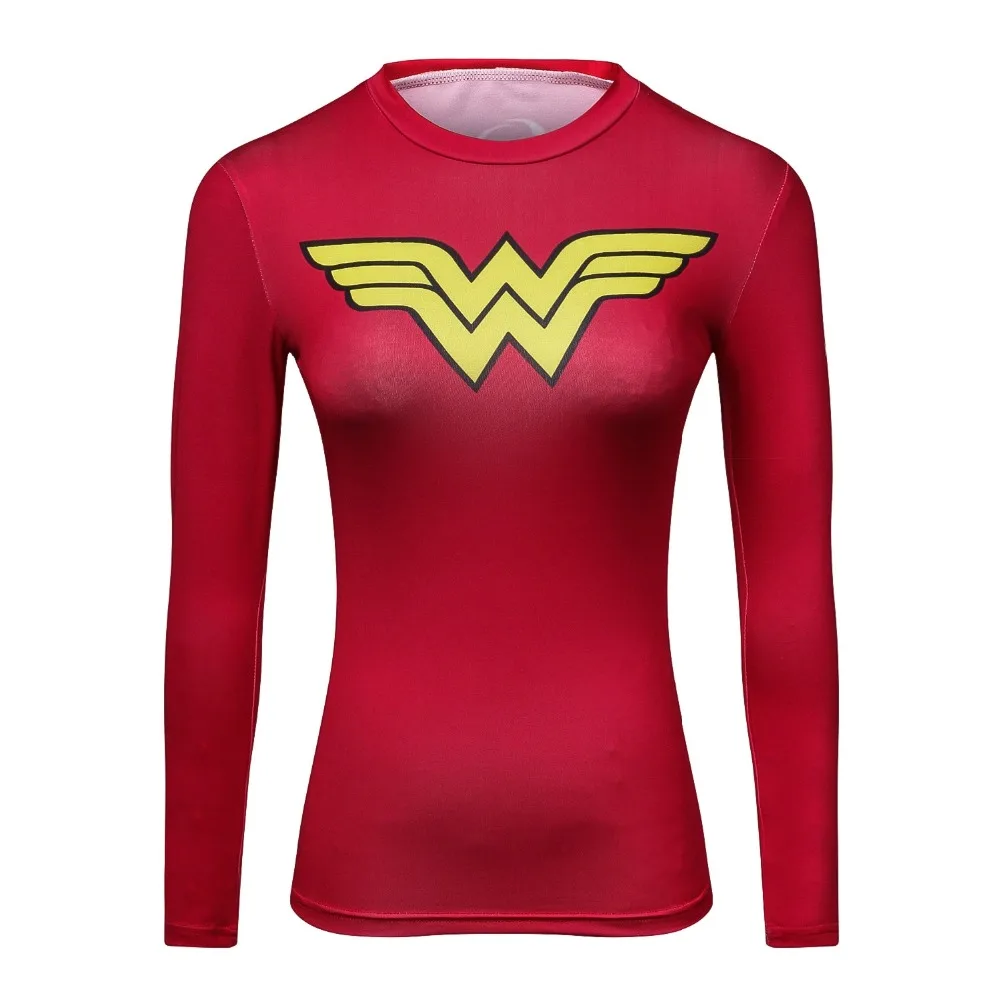 

New 3D Printed Compression Bodybuilding Women T-shirt Long Sleeve Summer Fashion Casual Girl Female T Shirt Slim Tight Tops Tees